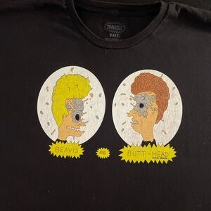 BAIT & Gondek black Beavis and Butthead graphic tee sz 2XL